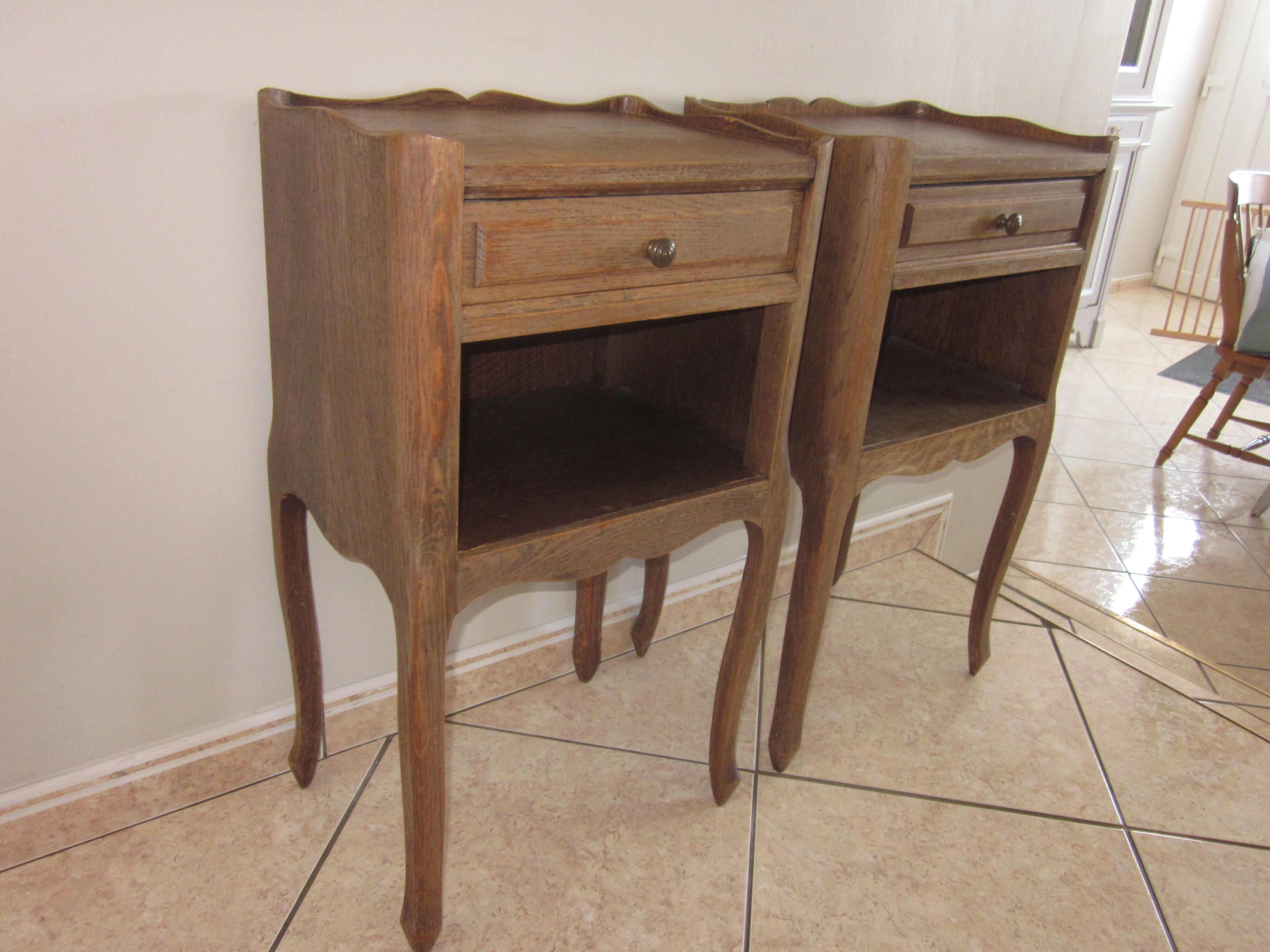 Old style bedside pair