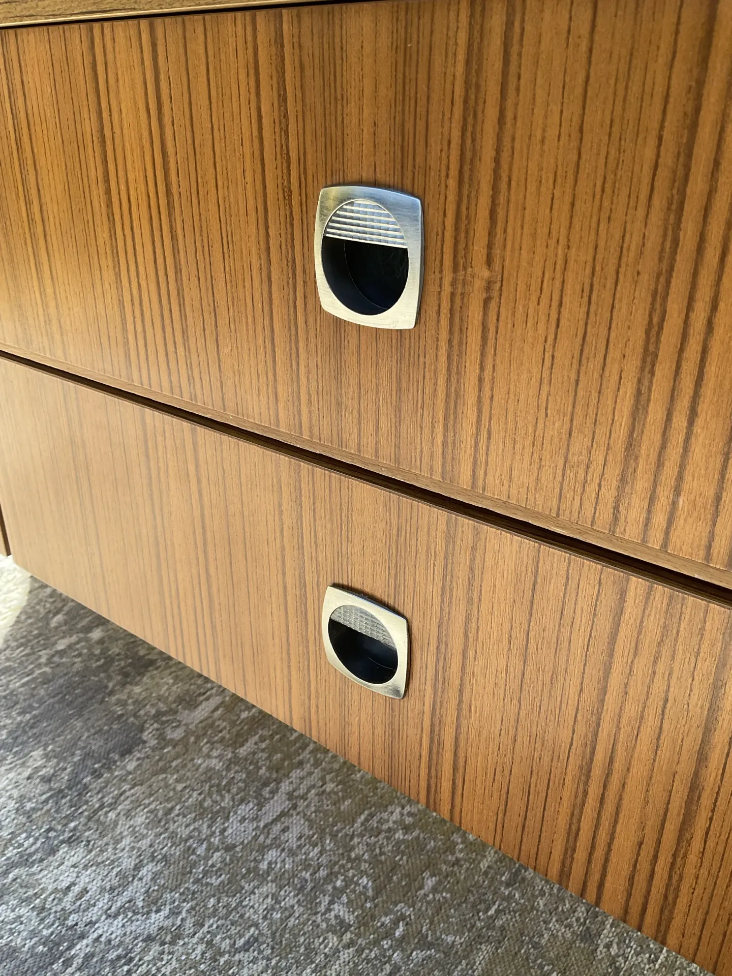 Vintage teak TV unit from the 1970s.