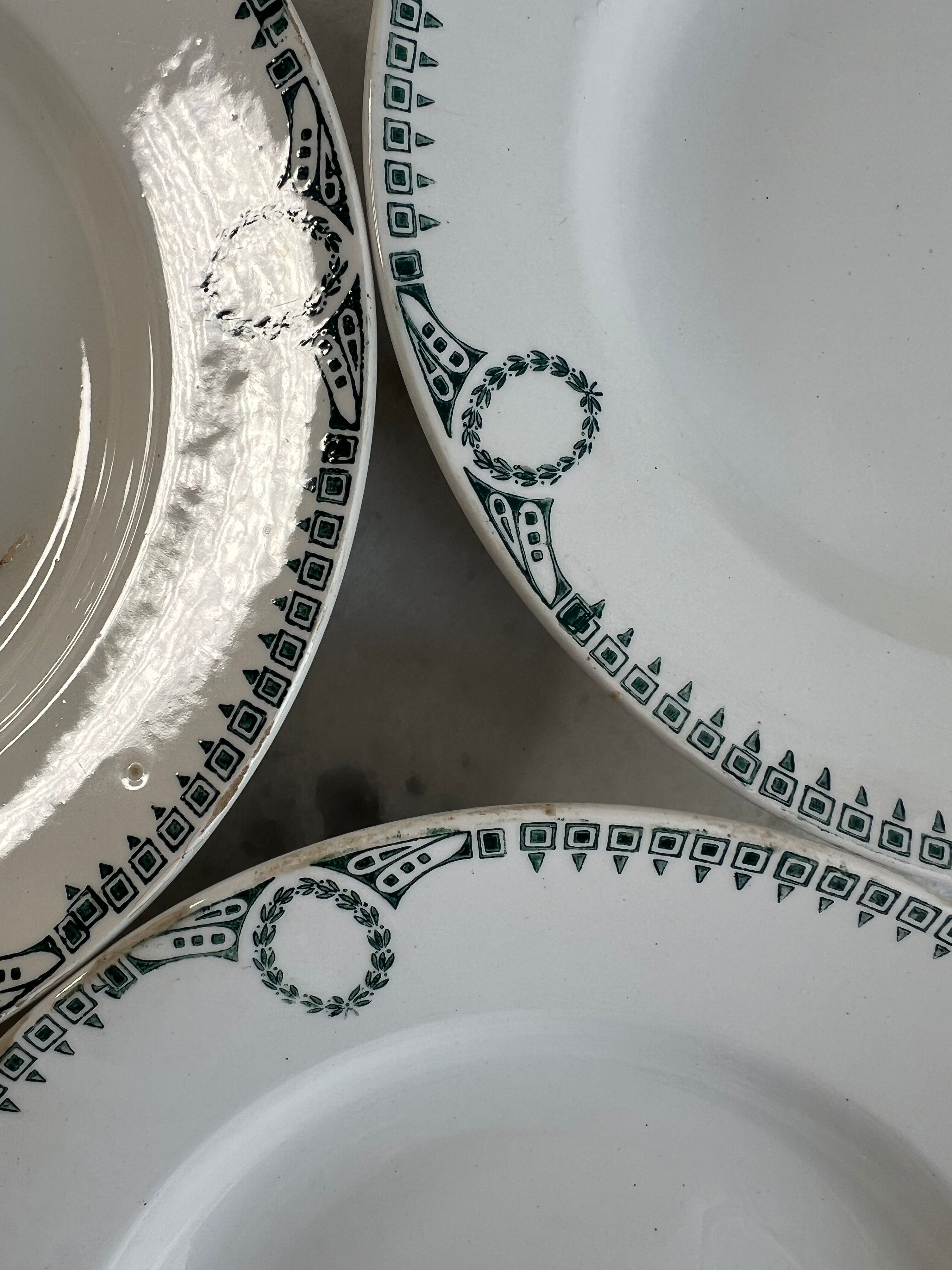 Ironstone Set of 3 Deep Plates Ceranord St Amand