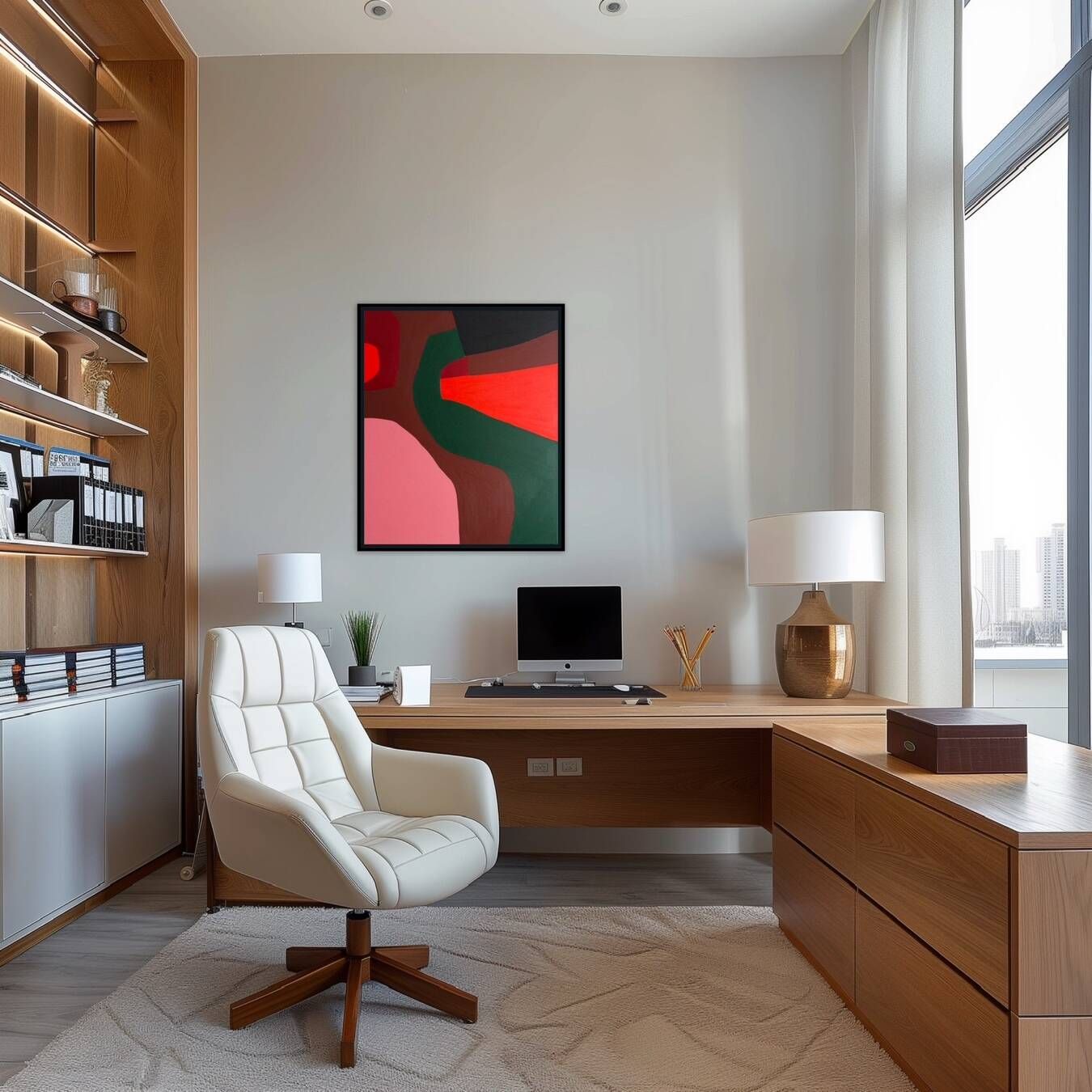Abstract painting no. 4 on stretched canvas