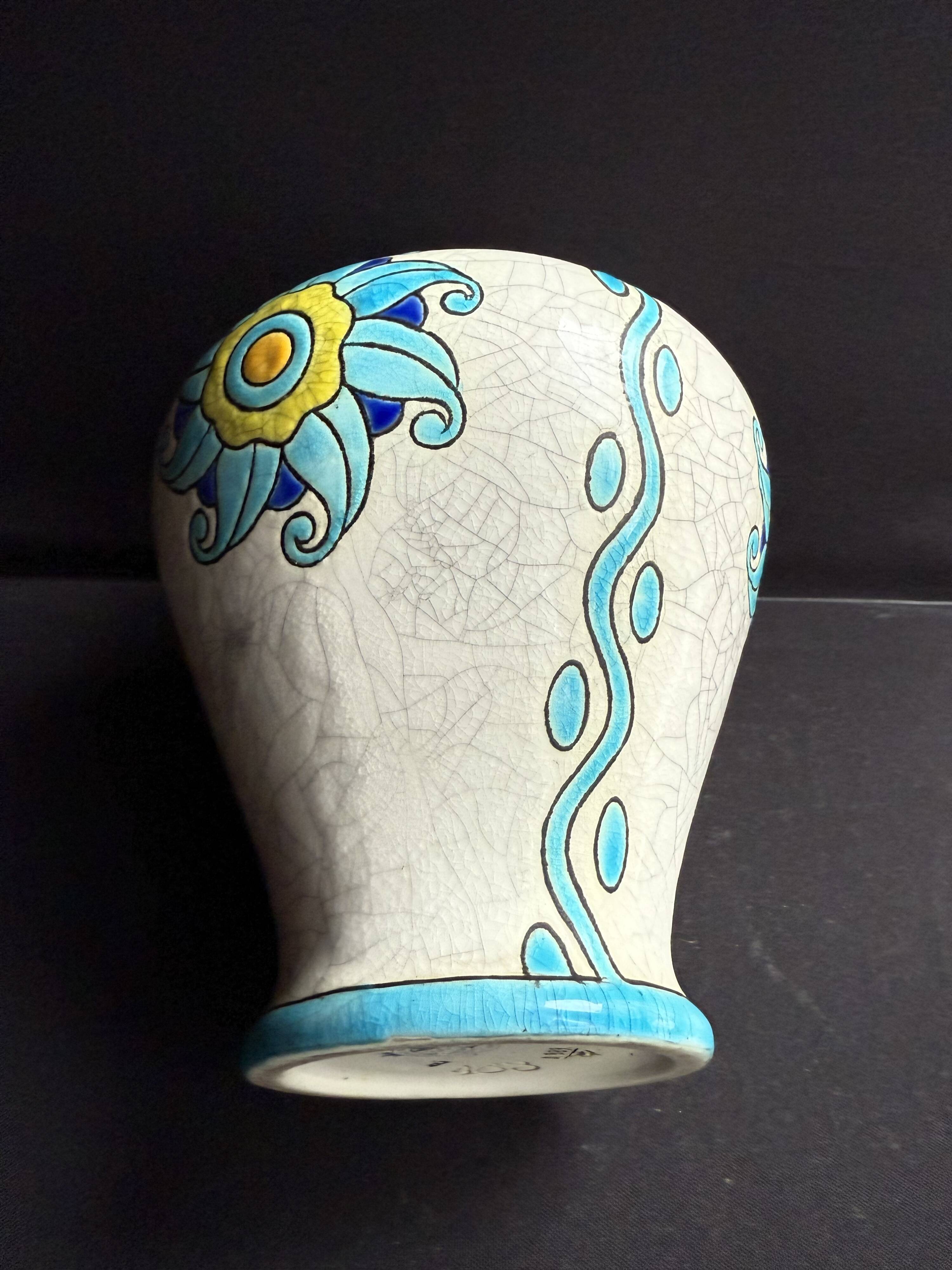 Art Deco earthenware vase – Boch La Louvière – Charles Catteau (1880-1966)