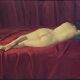 Oil on canvas female nude signed frame 20th century