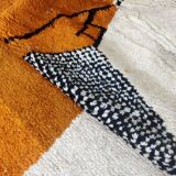 Moroccan handmade artisanal berber carpet magic orange eye 287 x 184 cm