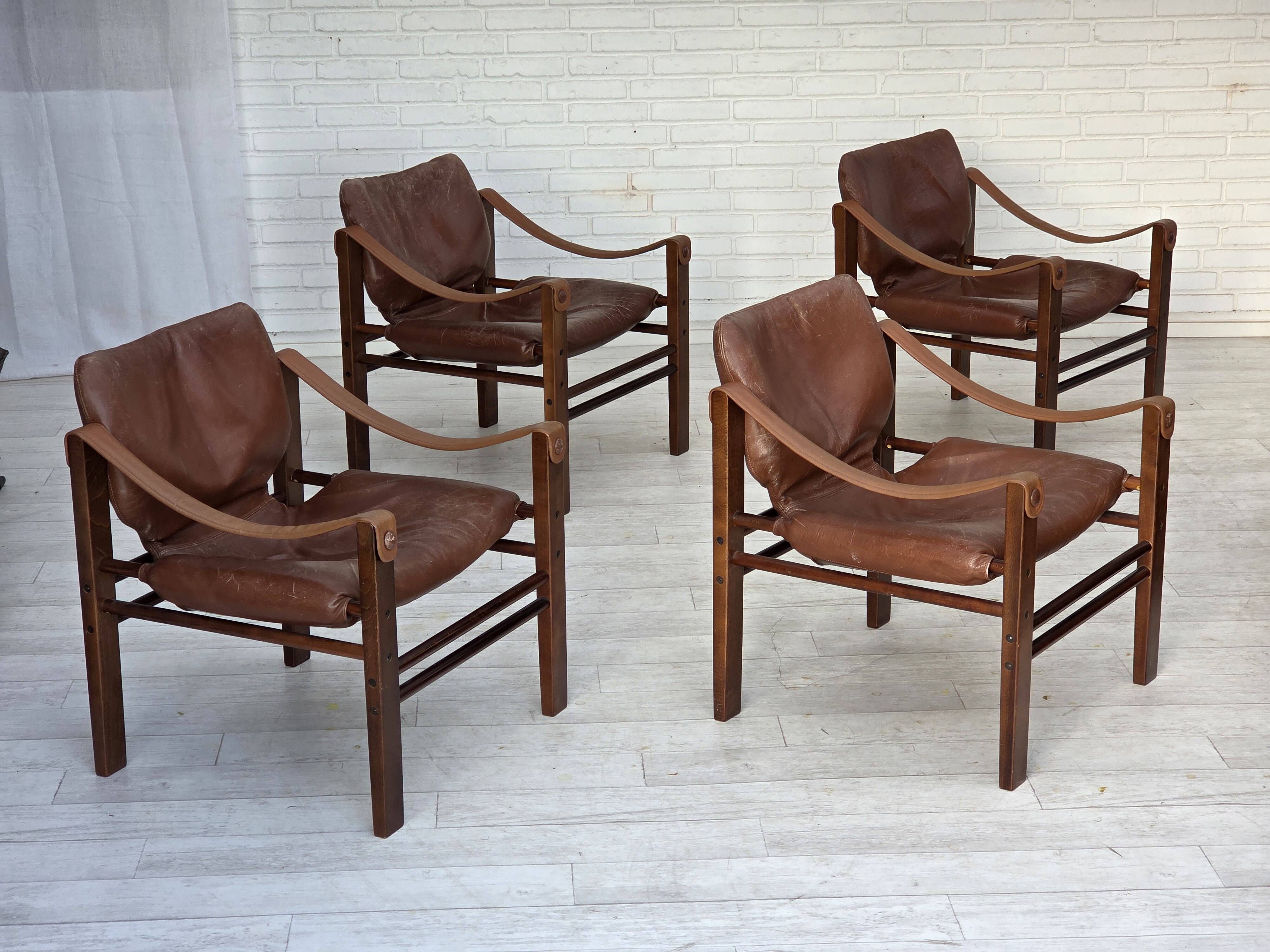 1970s, Danish armchair model "Safari" by Skippers Furniture.