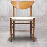 Mid-century teak dining chair by Peter Hvidt for Soborg