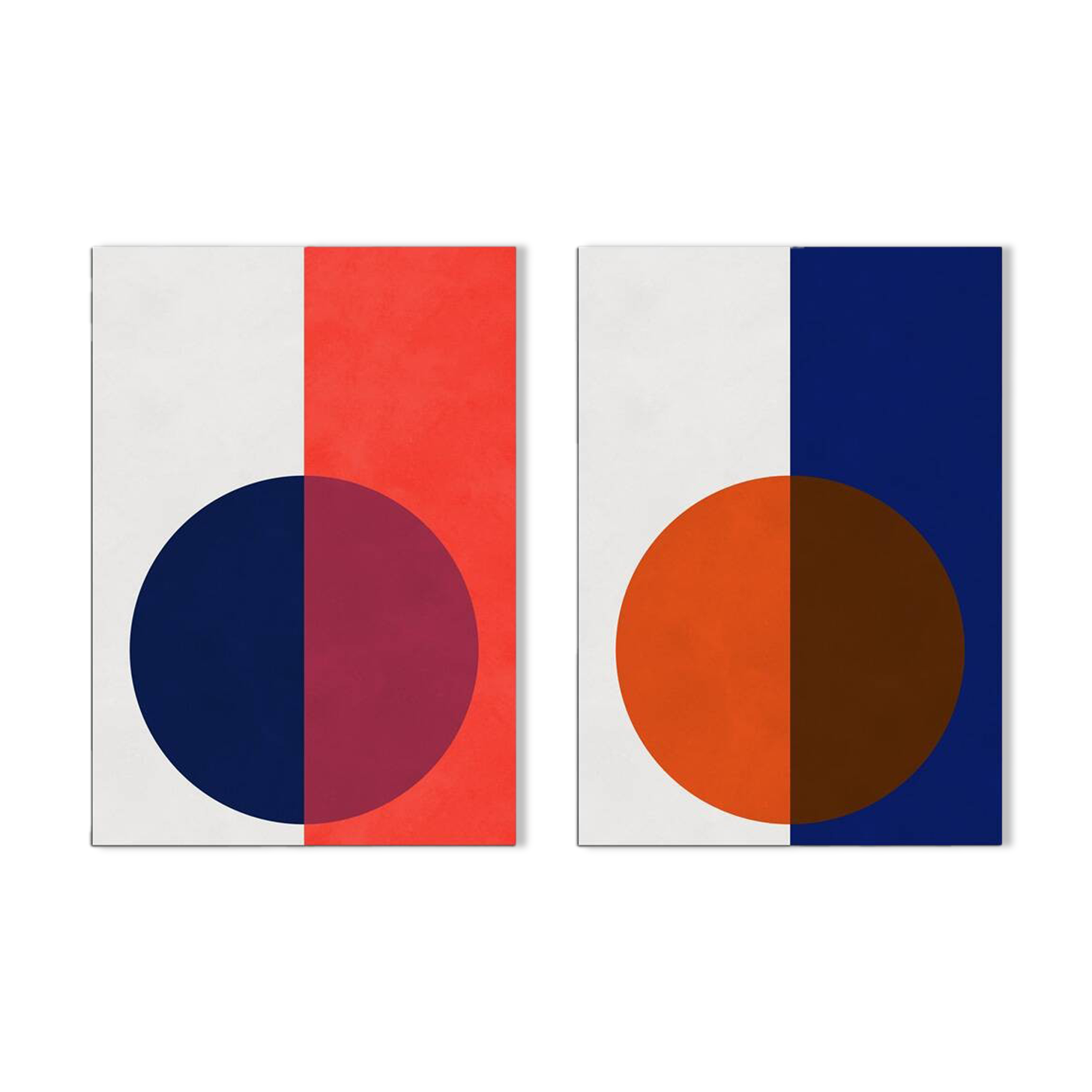 2 geometric art prints. 50x70cm