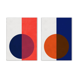 2 impressions d'art géométriques. 50x70cm