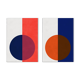2 geometric art prints. 50x70cm