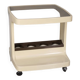 Vintage 1970s plastic and glass bar trolley by Marc Held for Prisunic