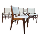 8x restored Erik Buch vintage 1960s Danish chair teak