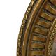 Large Round Wooden Butler Mirror Convex Mirror Witch's Eye Gold