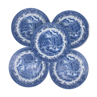 Assiettes à dessert Anglaises Churchill
