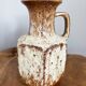 Vase brun-beige Scheurich 497-18, fat lava vintage, poterie d’art ouest-allemande (WGP)