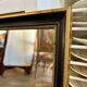 Miroir rectangulaire en bois noir et doré 45 x 35 cm