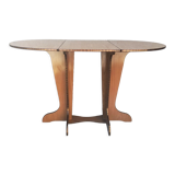 Oval table with formica flap