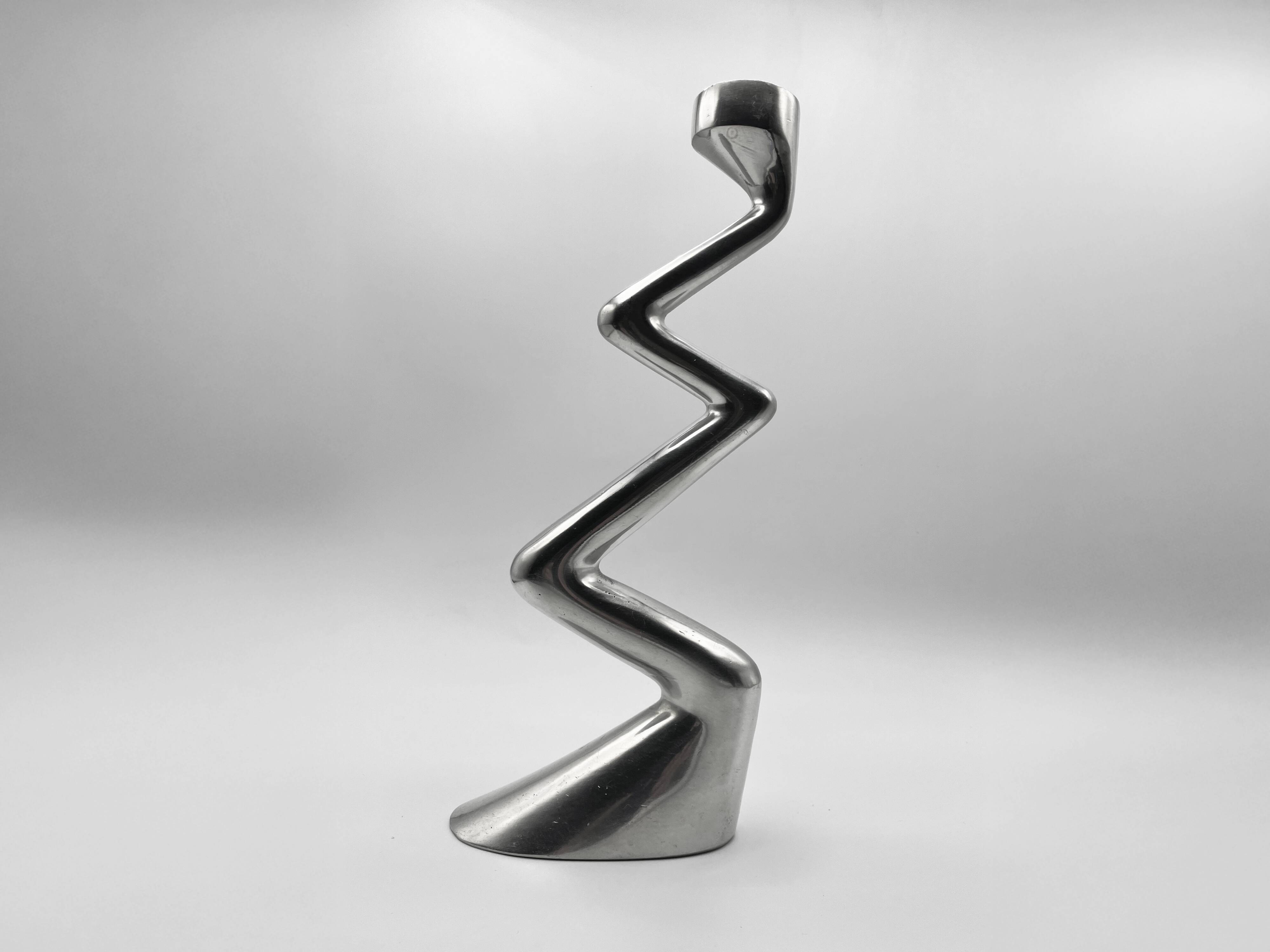 Zig Zag Modernism Candle Holder • Matthew Hilton for SCP • 1987 • signed