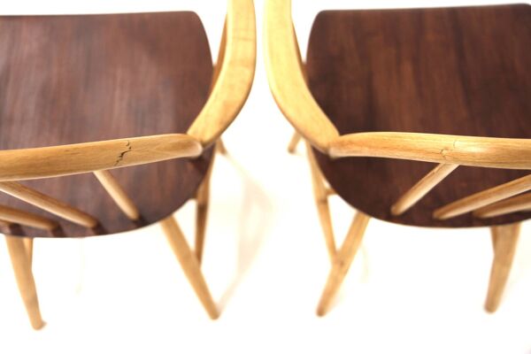 Set de 2 fauteuils scandinave ''Mod 34T'', Nesto, Suède, 1960