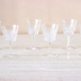 6 verres à muscat en cristal
