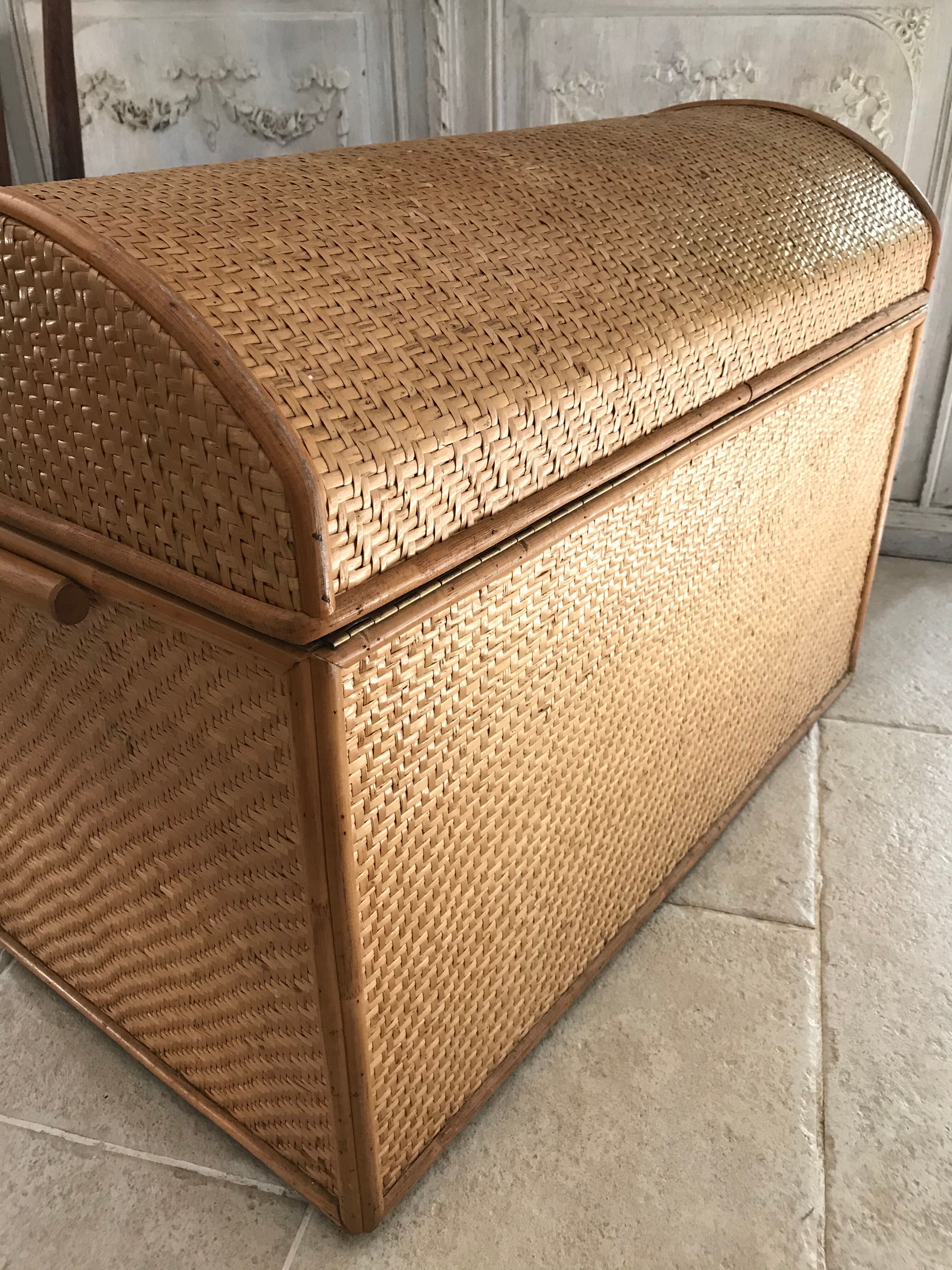 Vintage rattan box