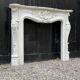 Louis XV style fireplace in Carrara marble circa 1980