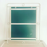 White vintage mirror