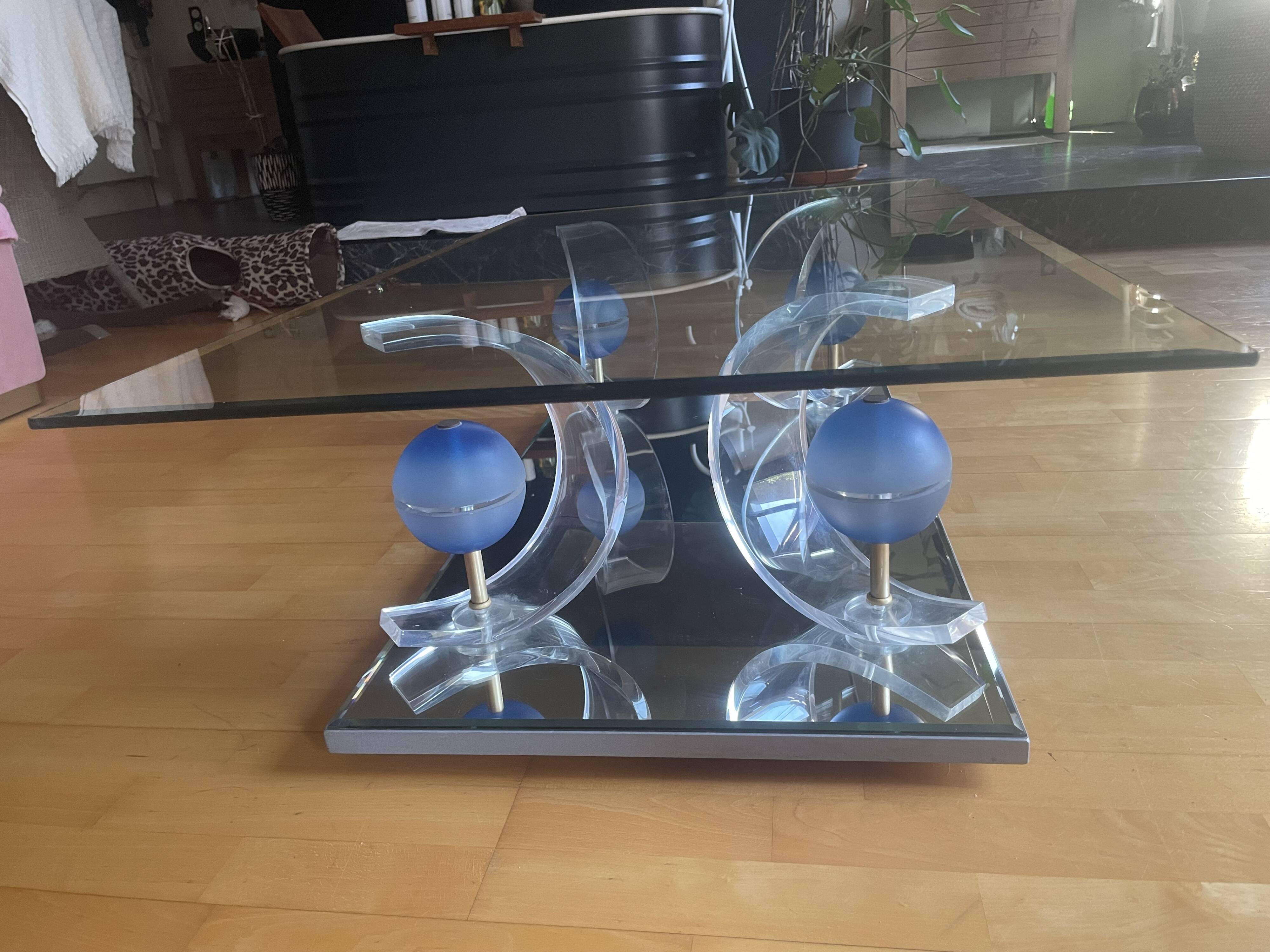 glass coffee table Ligne Roset