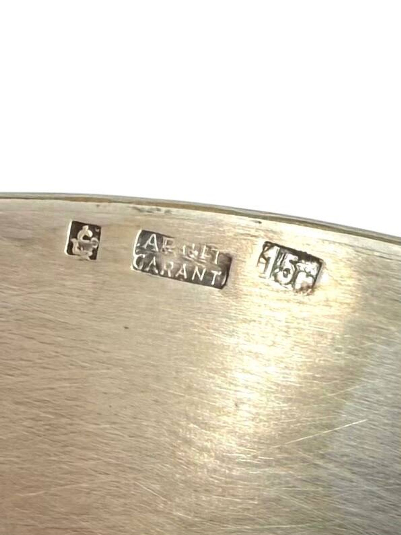 Art Deco silver-plated coup / vide poche, France 1940s