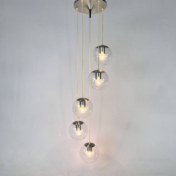 Lampe à suspension Raak Amsterdam modèle B 1285, Pays-Bas, 1968