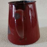 Pot à lait en tôle émaillée