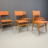 Chaises de salle à manger italiennes du milieu du siècle, années 1950