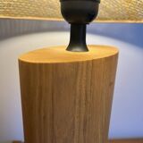 Solid oak floor lamp by Habitat
