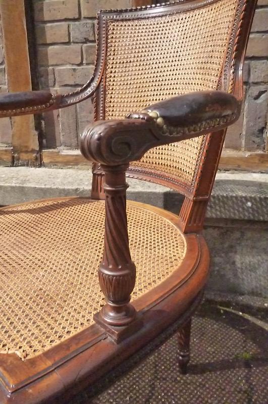 19th-century canna chair