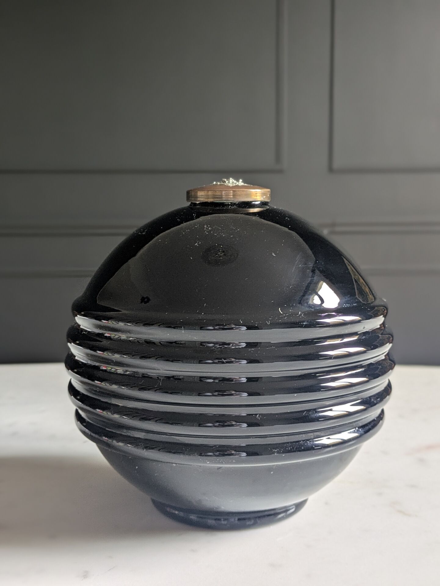 Art Deco lamp base by Jacques Adnet