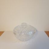 Vintage France chiseled glass candy