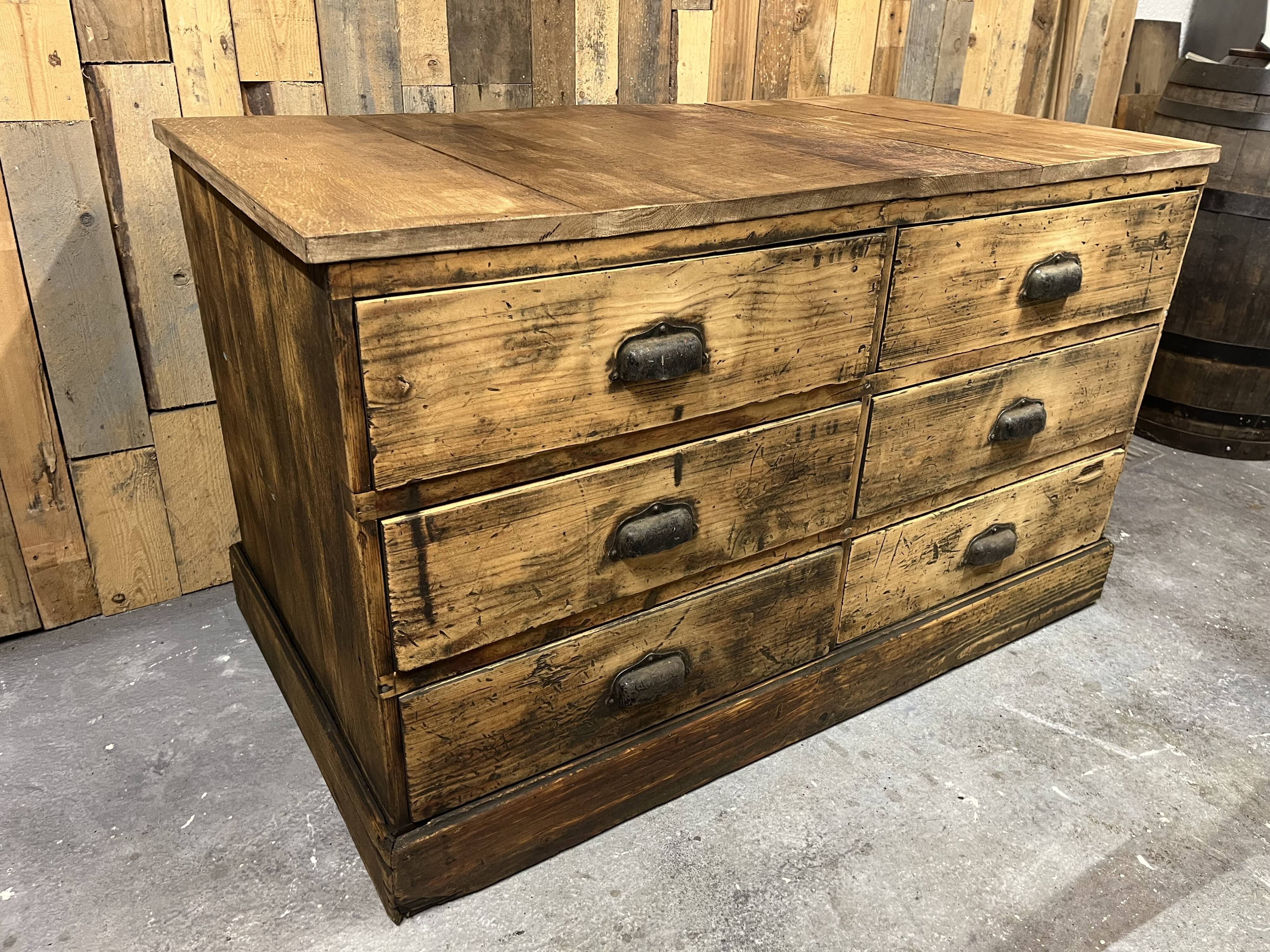 Antique wooden shoe cabinet