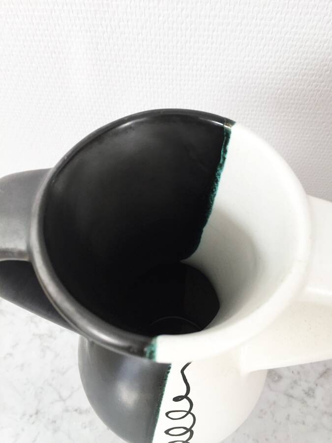 Two-tone vase signed JM Faux – circa 1960
