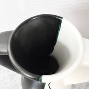 Vase bicolore signé JM Faux – circa 1960
