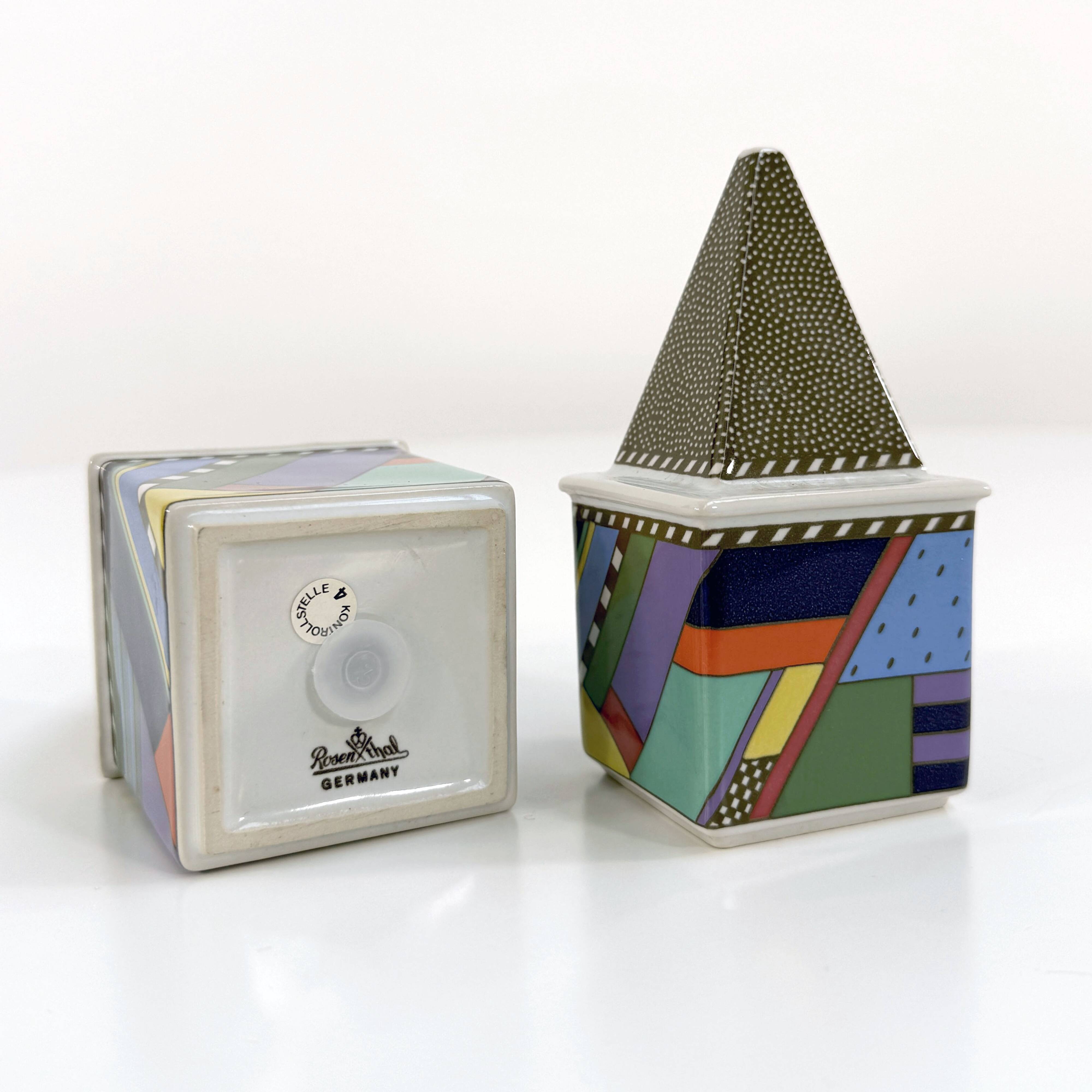 Salt and Pepper Shakers Scenario Metropol by Barbara Brenner for Rosenthal, 90