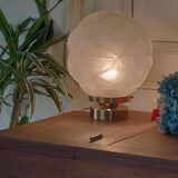 Table lamp globe XXL art deco origami