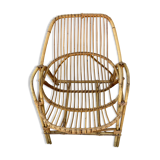 Rattan shell chair