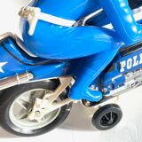 Motorcycle metal toy by Joustra, vintage France