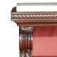 Monumental antique buffet in rosewood Regency with Italian marble.