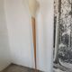 Floral wooden floor lamp