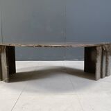 Vintage marble coffee table, 1980s
