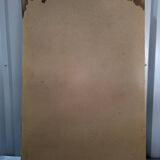 Authentic old large beveled mirror with gilded frame Vintage in very good condition