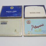 Set of 4 old cigarette boxes