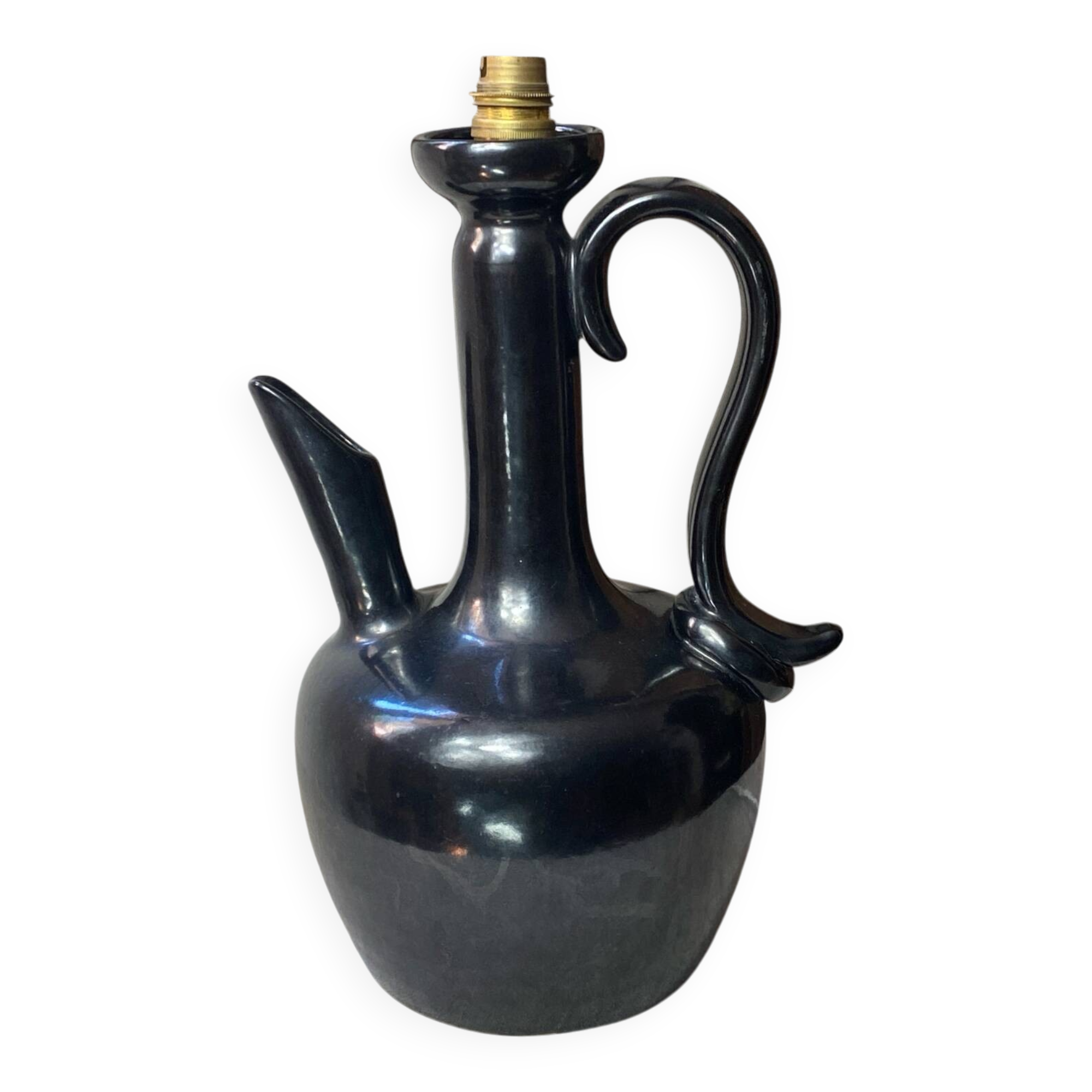 Ceramic lamp base, Sauveur Lunetta, Vallauris