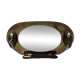 Lupi luxor oval mirror in smoked glass, 1960.70