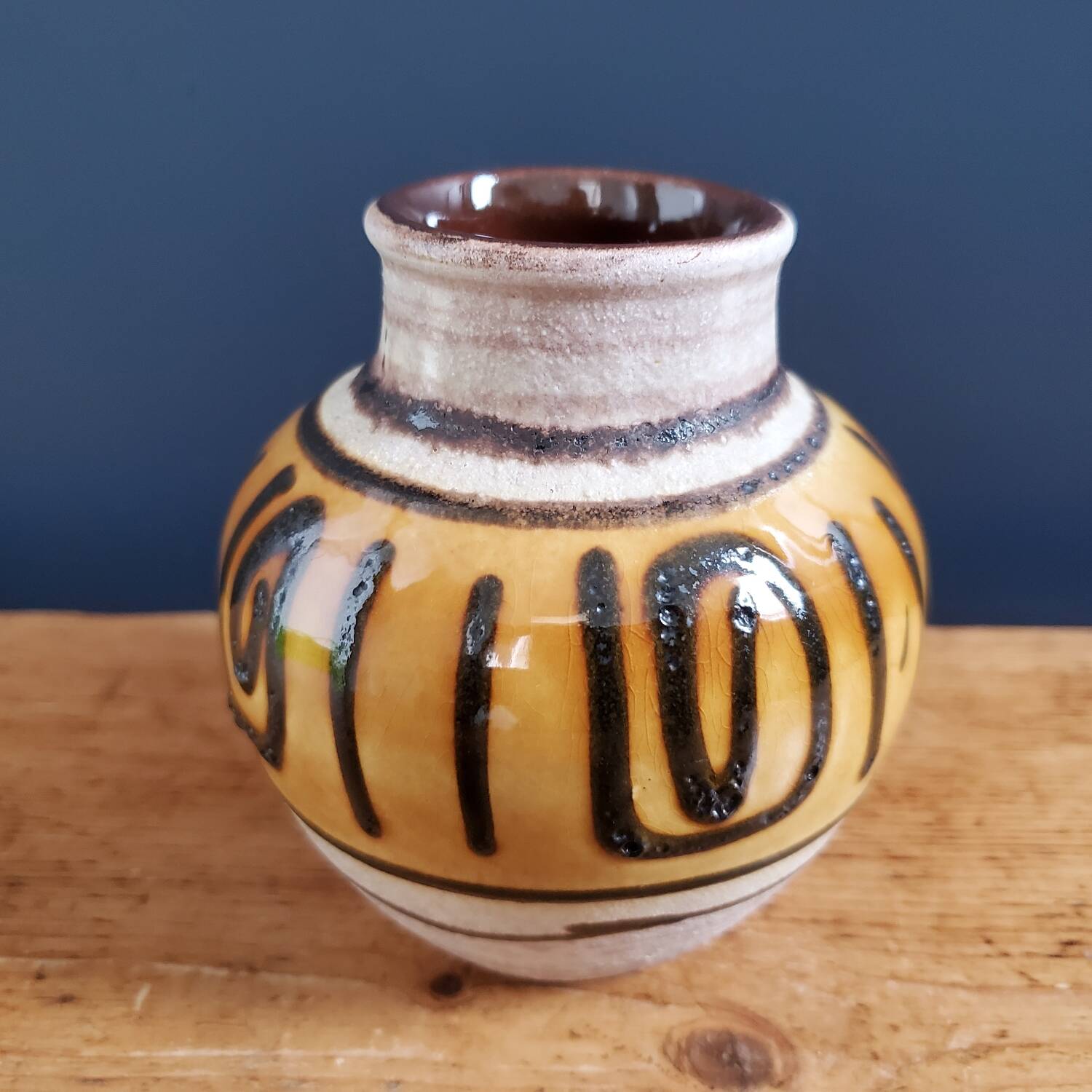 W. Germany ceramic ball vase