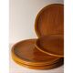 Ten plates in Salins slip with braided patterns 50s